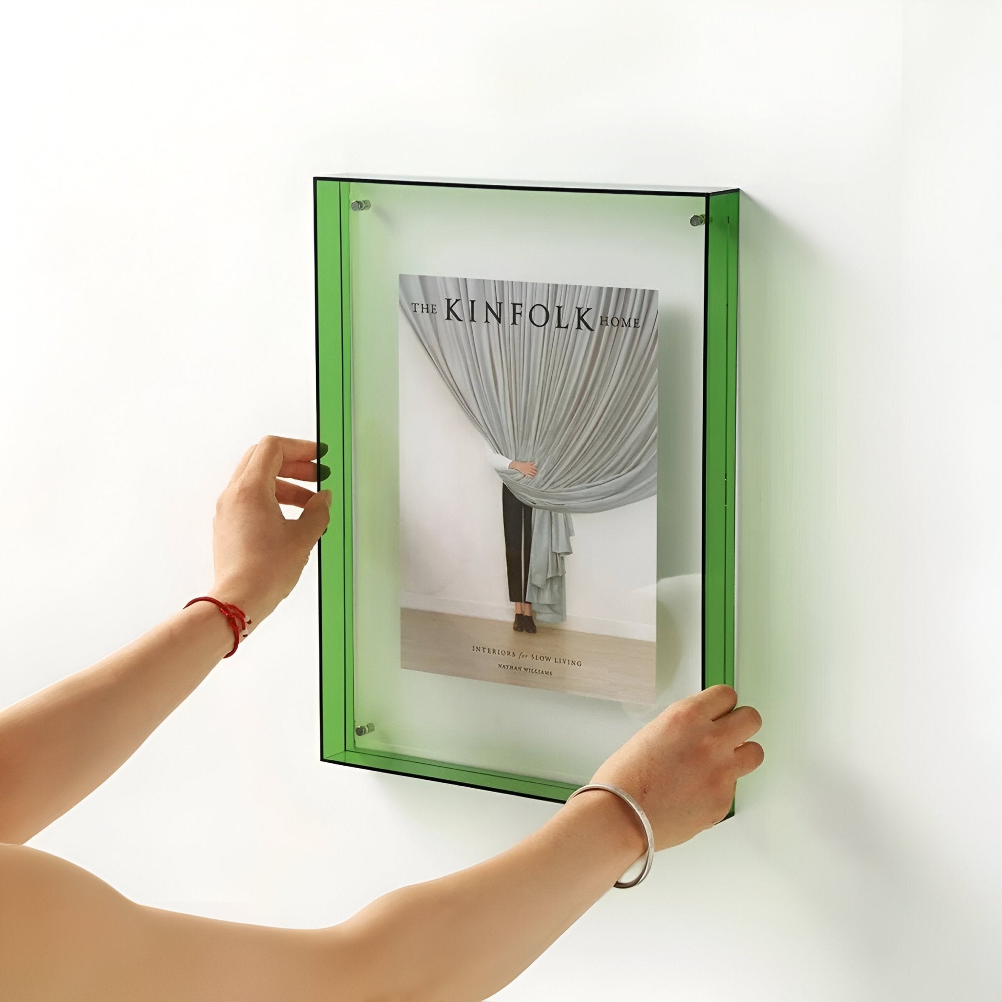 Cadre photo en acrylique transparent, affichage moderne