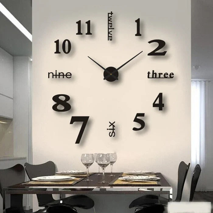 Grande horloge murale décorative moderne