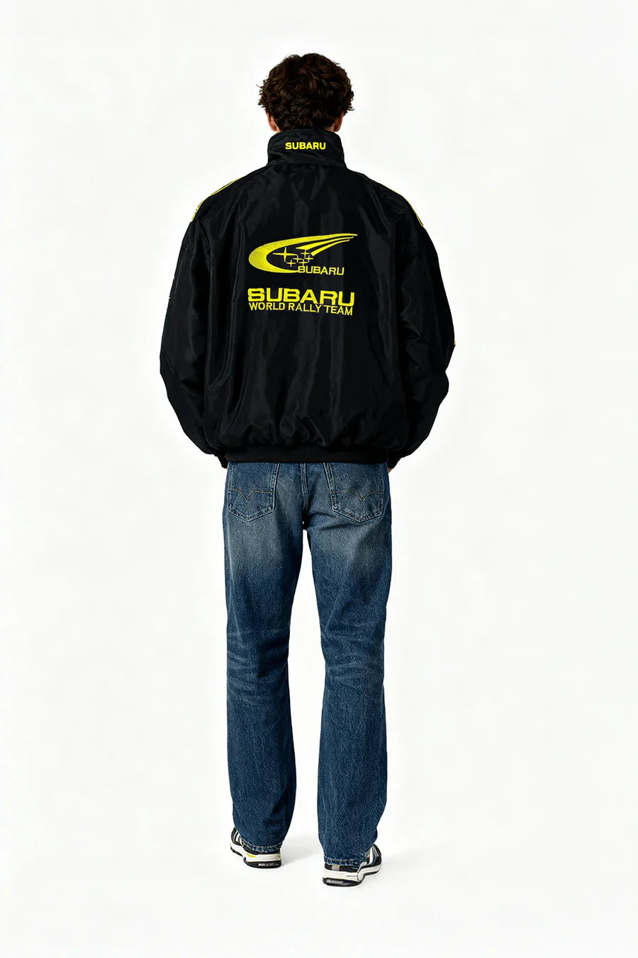 Veste Subaru Rally Vintage Racing – Édition Noire – Unisexe – Rétro