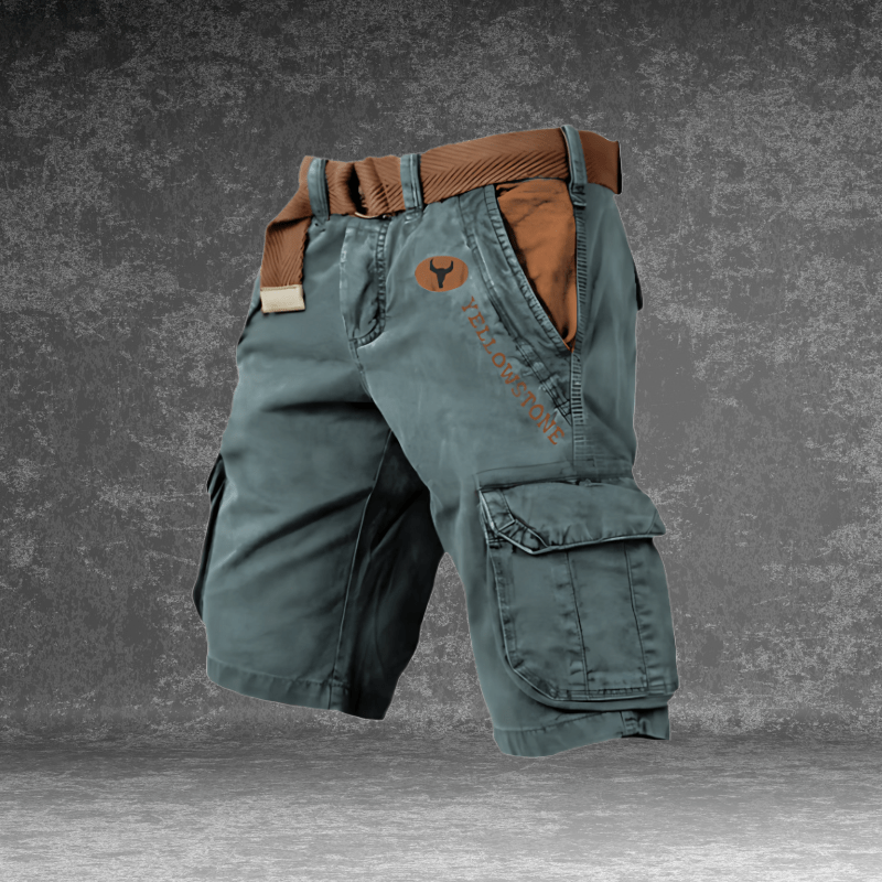 Shorts cargo pour homme à poches multiples et tissu polyester durable