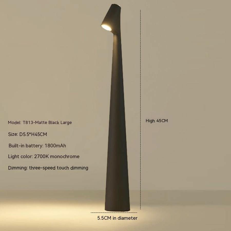 Lampe de table rechargeable au design moderne et à longue autonomie de batterie
