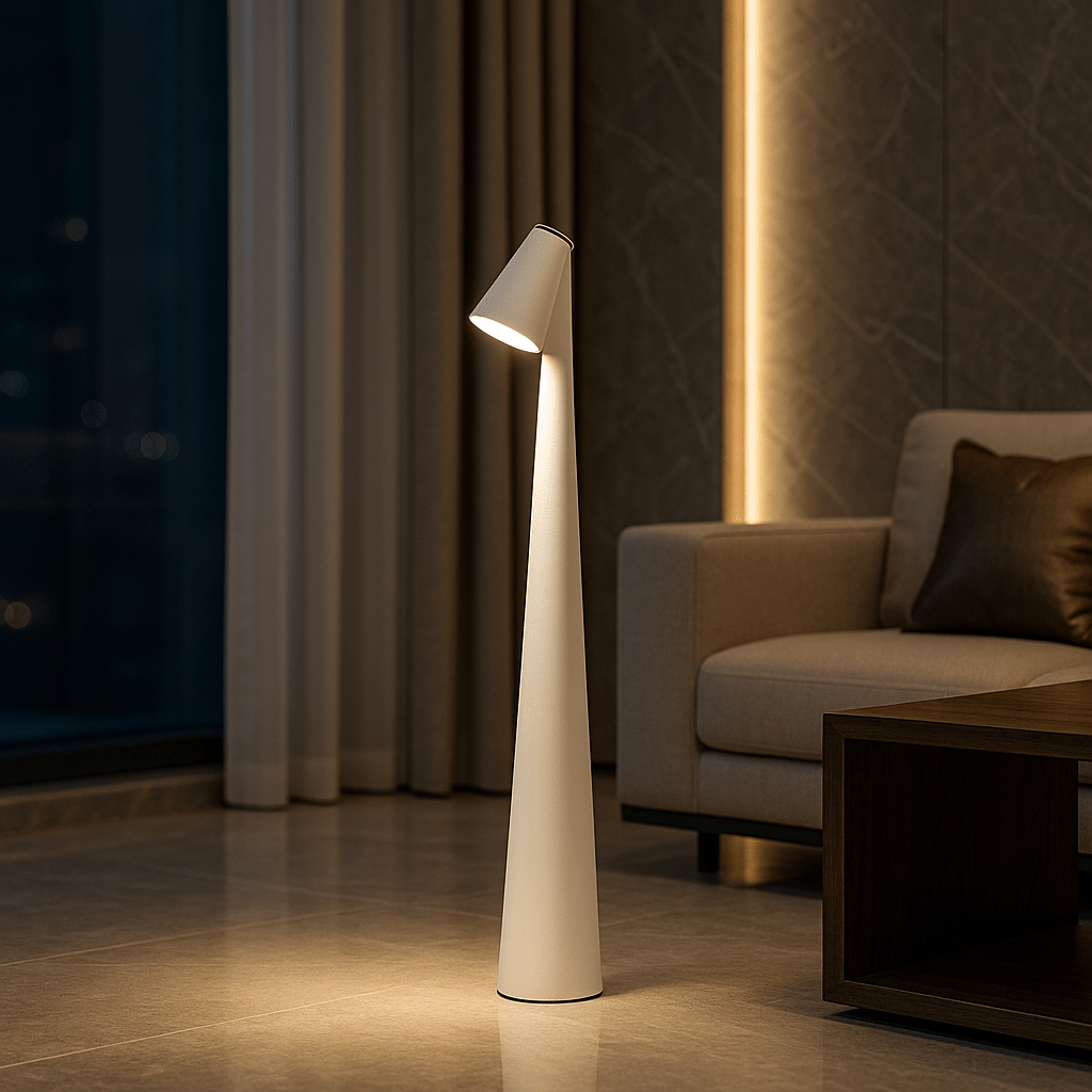 Lampe de table rechargeable au design moderne et à longue autonomie de batterie