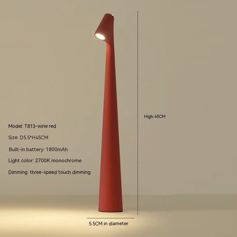 Lampe de table rechargeable au design moderne et à longue autonomie de batterie