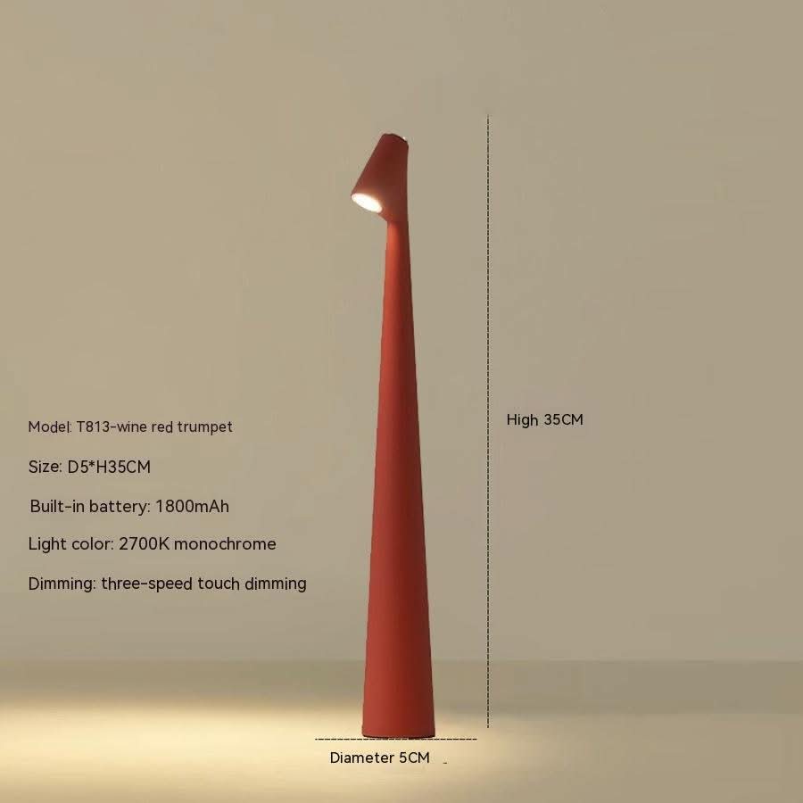 Lampe de table rechargeable au design moderne et à longue autonomie de batterie