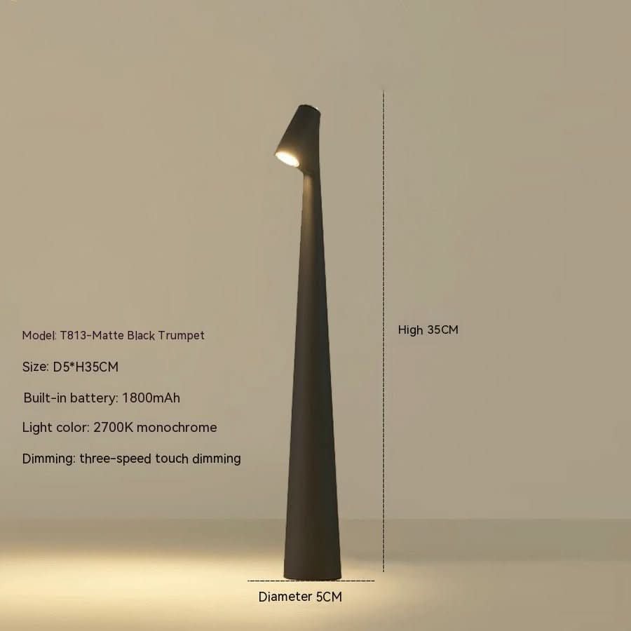 Lampe de table rechargeable au design moderne et à longue autonomie de batterie