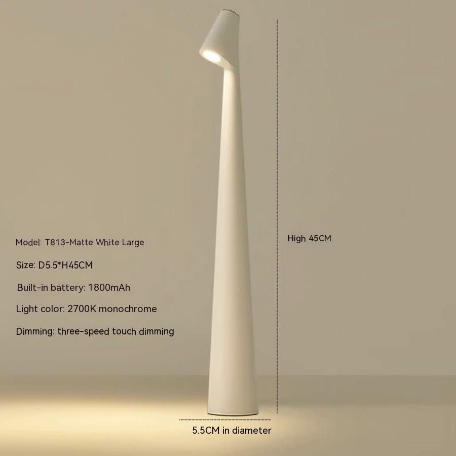 Lampe de table rechargeable au design moderne et à longue autonomie de batterie
