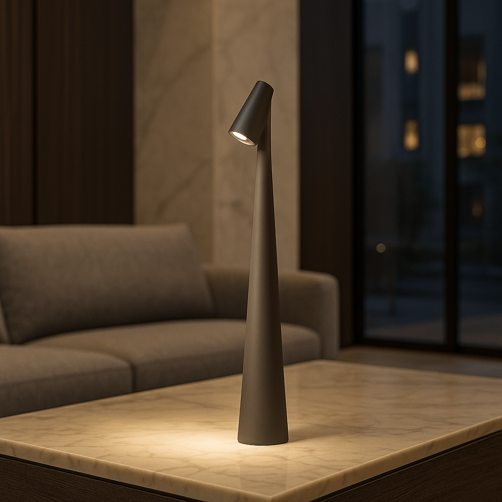 Lampe de table rechargeable au design moderne et à longue autonomie de batterie