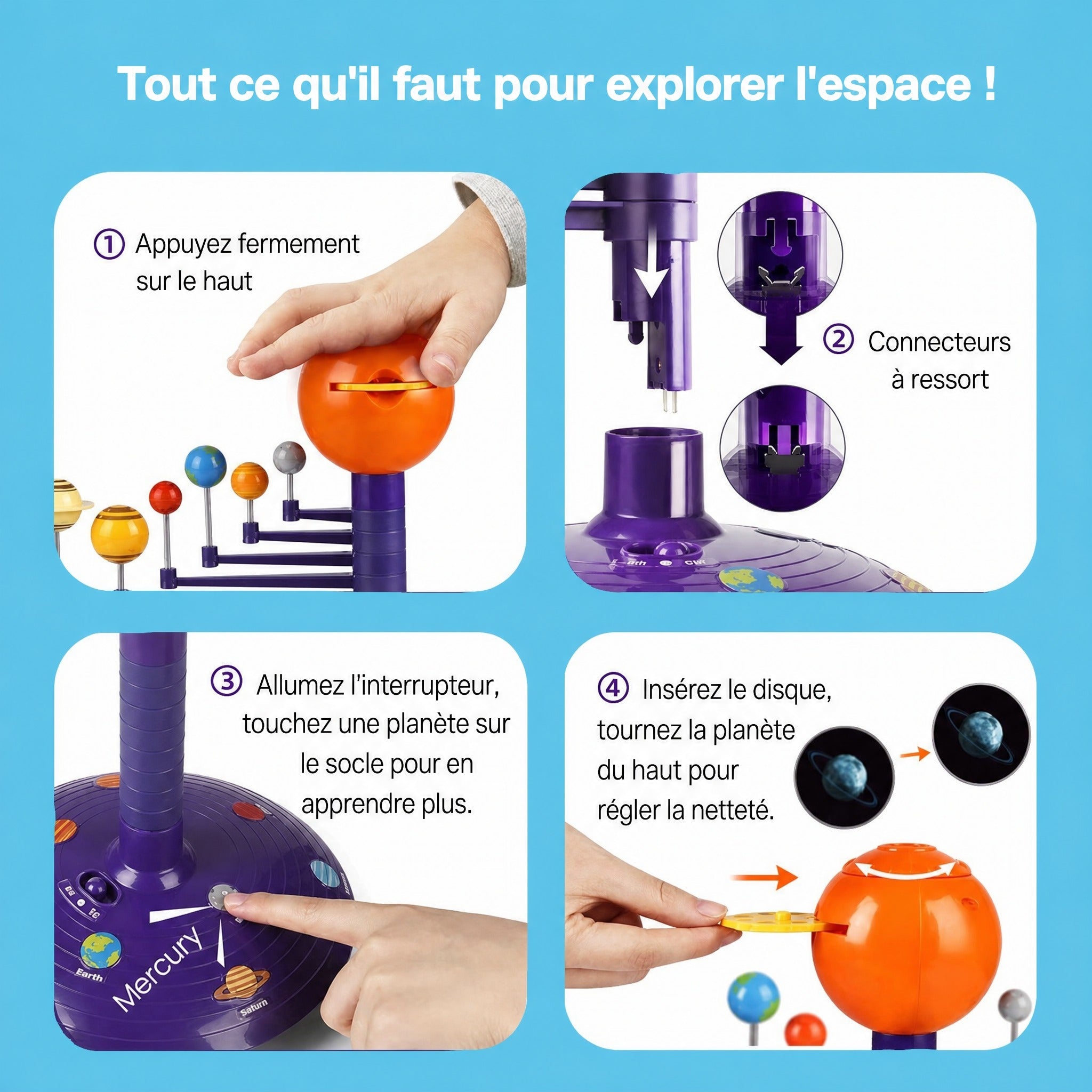 Système Solaire Montessori – Set Éducatif