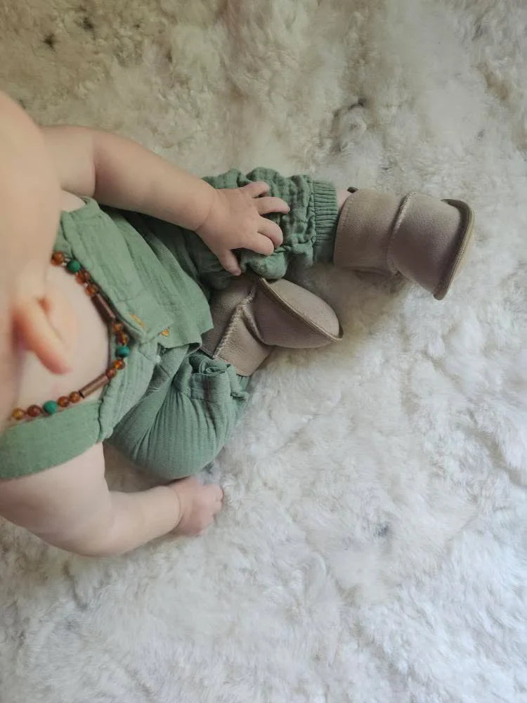 Chaussons Bébé en Peau de Mouton Naturelle