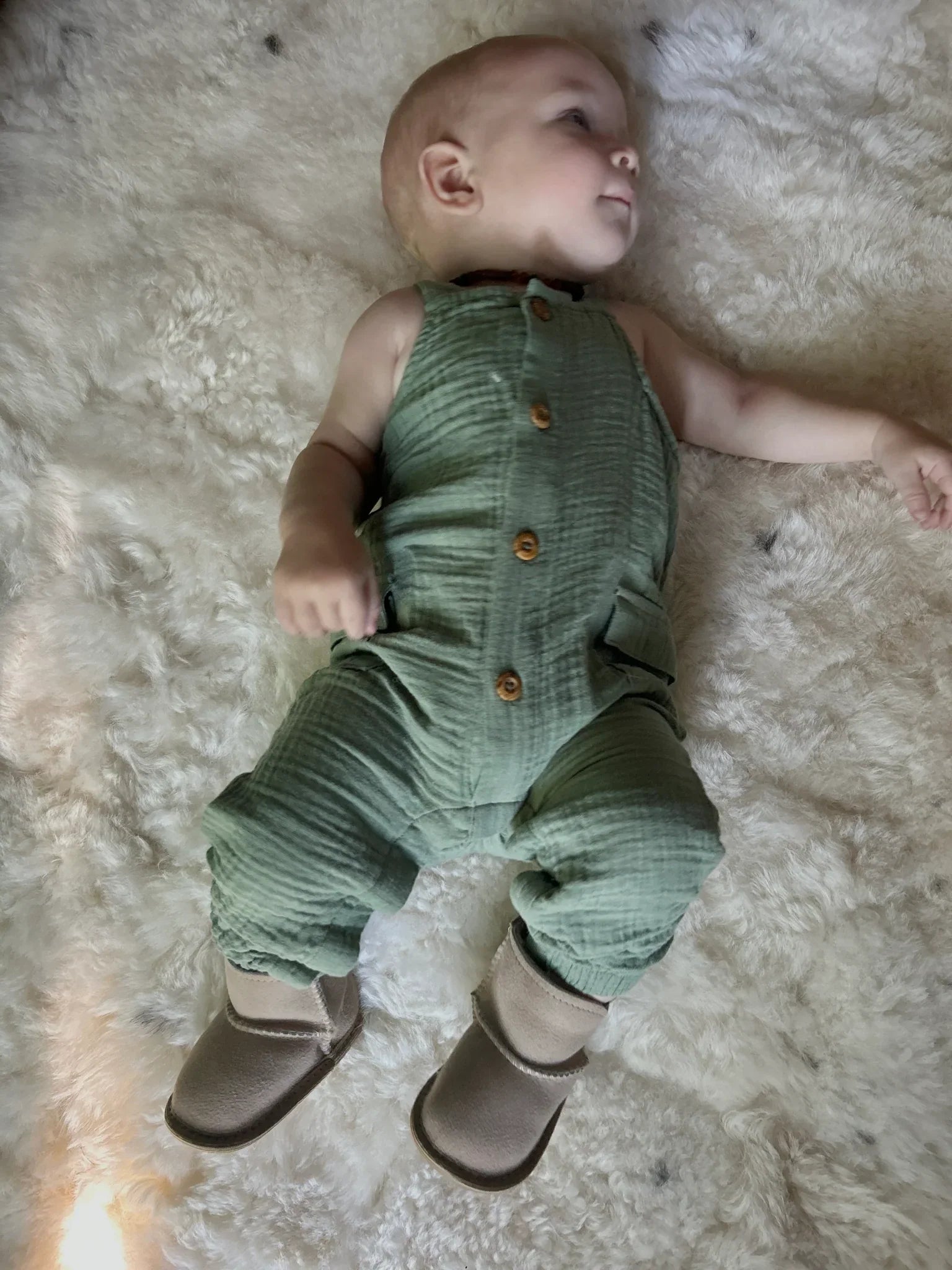 Chaussons Bébé en Peau de Mouton Naturelle