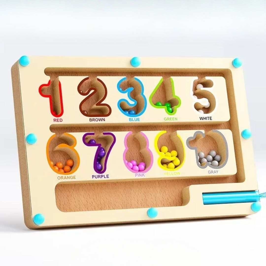 Jeu de société éducatif de labyrinthe magnétique pour tout-petits