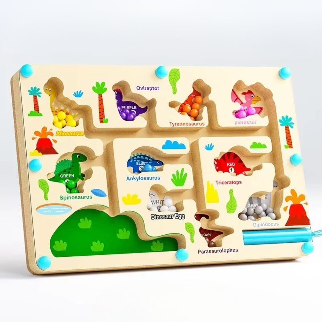 Jeu de société éducatif de labyrinthe magnétique pour tout-petits
