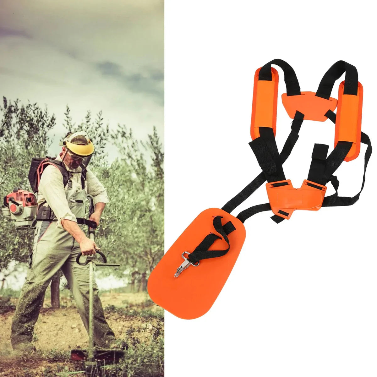 Support équilibré pour outils de jardin lourds