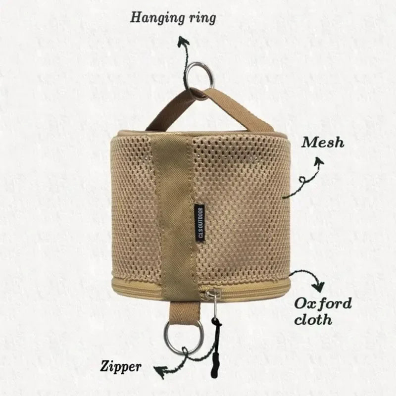Porte-papier toilette portable pour le camping en plein air avec design compact