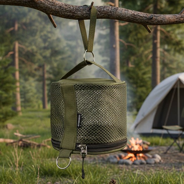 Porte-papier toilette portable pour le camping en plein air avec design compact