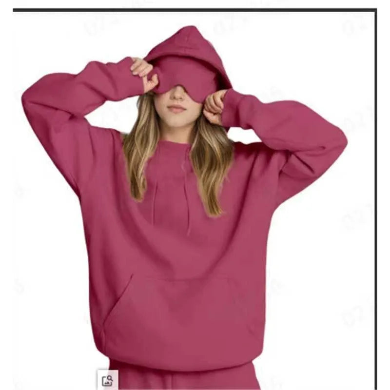 Sweat à Capuche de Voyage Incognito™ pour Femme – Confort Absolu & Masque Intégré