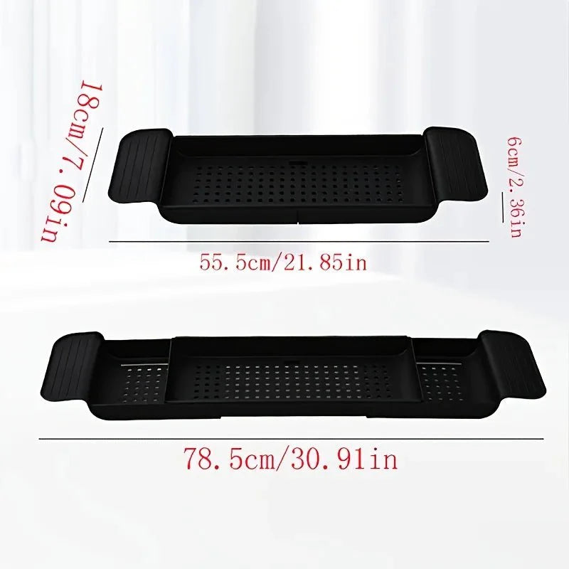 TRAYNEX – Plateau de baignoire extensible pour l'organisation quotidienne du bain