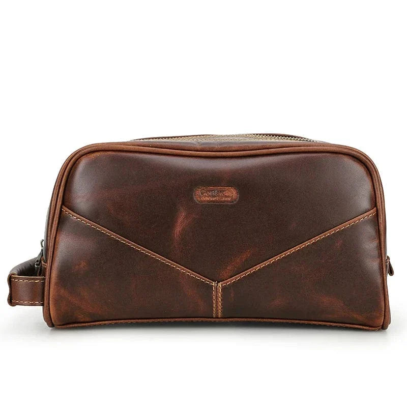 Trousse de Toilette Homme en Cuir Personnalisable