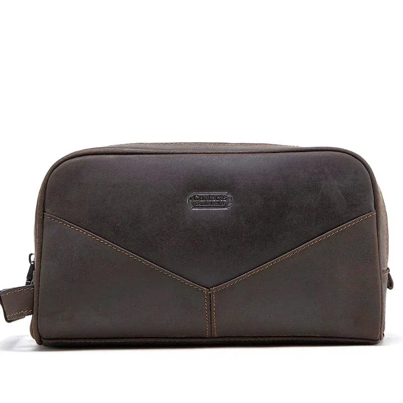 Trousse de Toilette Homme en Cuir Personnalisable