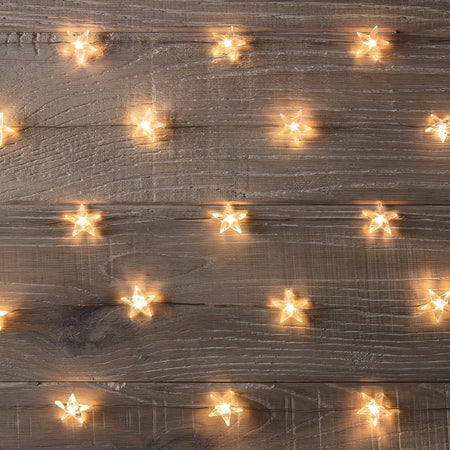 Décorations de Noël Guirlandes lumineuses étoiles