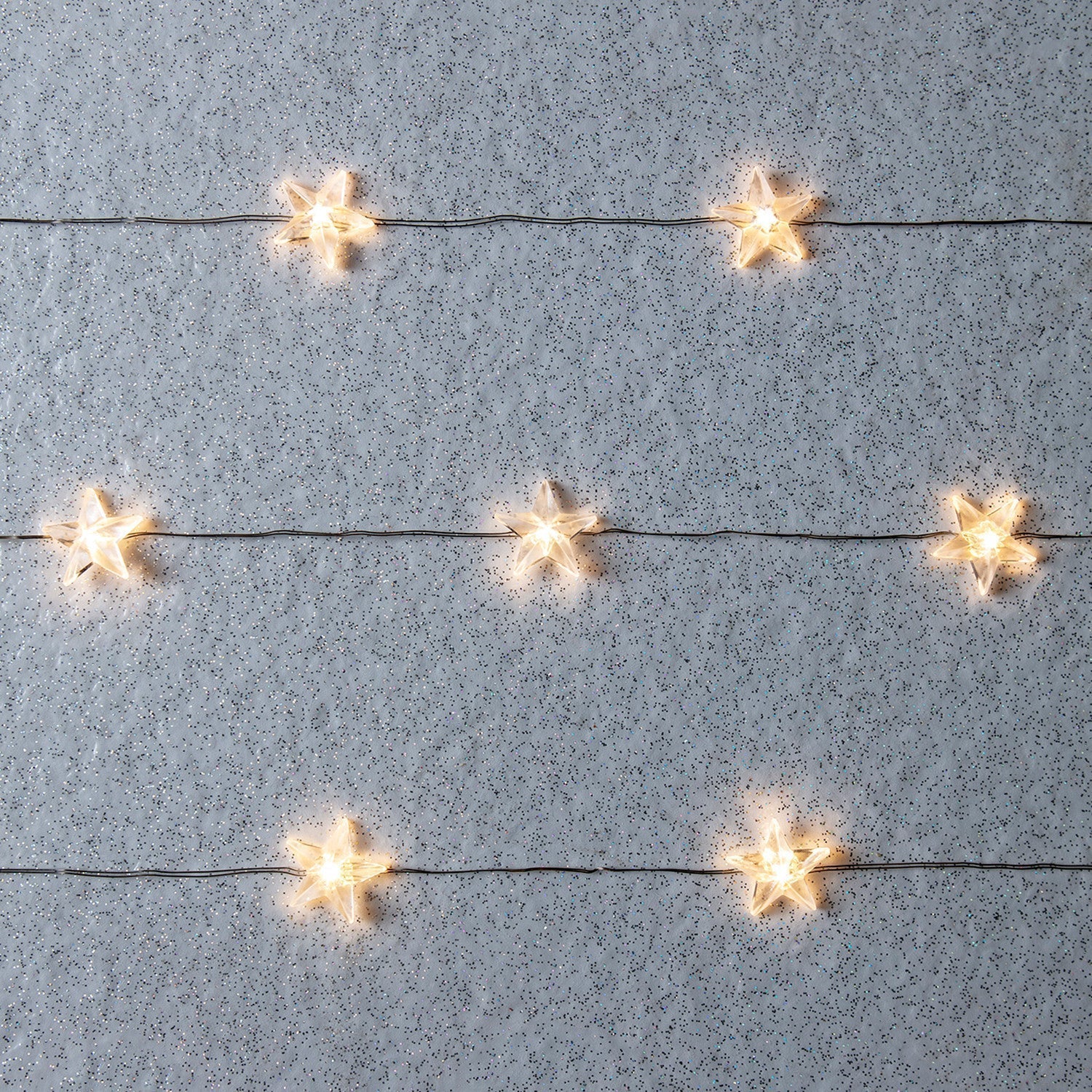 Décorations de Noël Guirlandes lumineuses étoiles