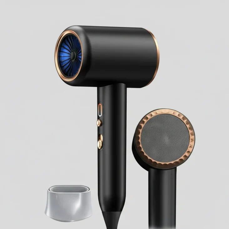 Sèche-cheveux ionique unisexe 2 400 W pour un coiffage lisse et sans frisottis