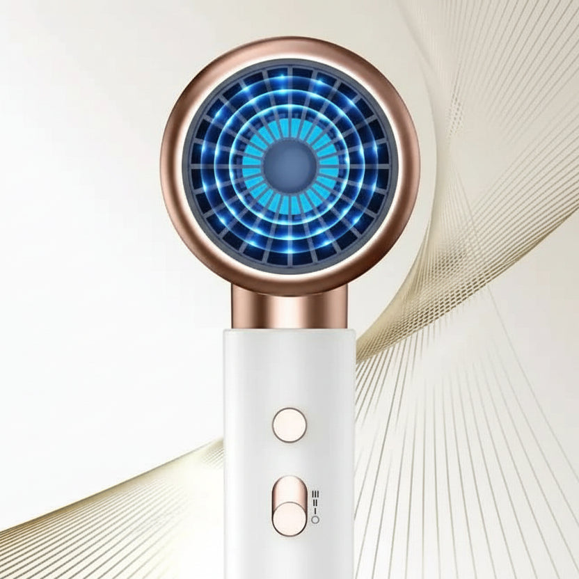 Sèche-cheveux ionique unisexe 2 400 W pour un coiffage lisse et sans frisottis