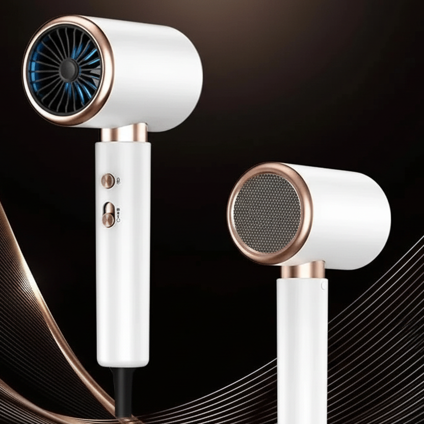 Sèche-cheveux ionique unisexe 2 400 W pour un coiffage lisse et sans frisottis