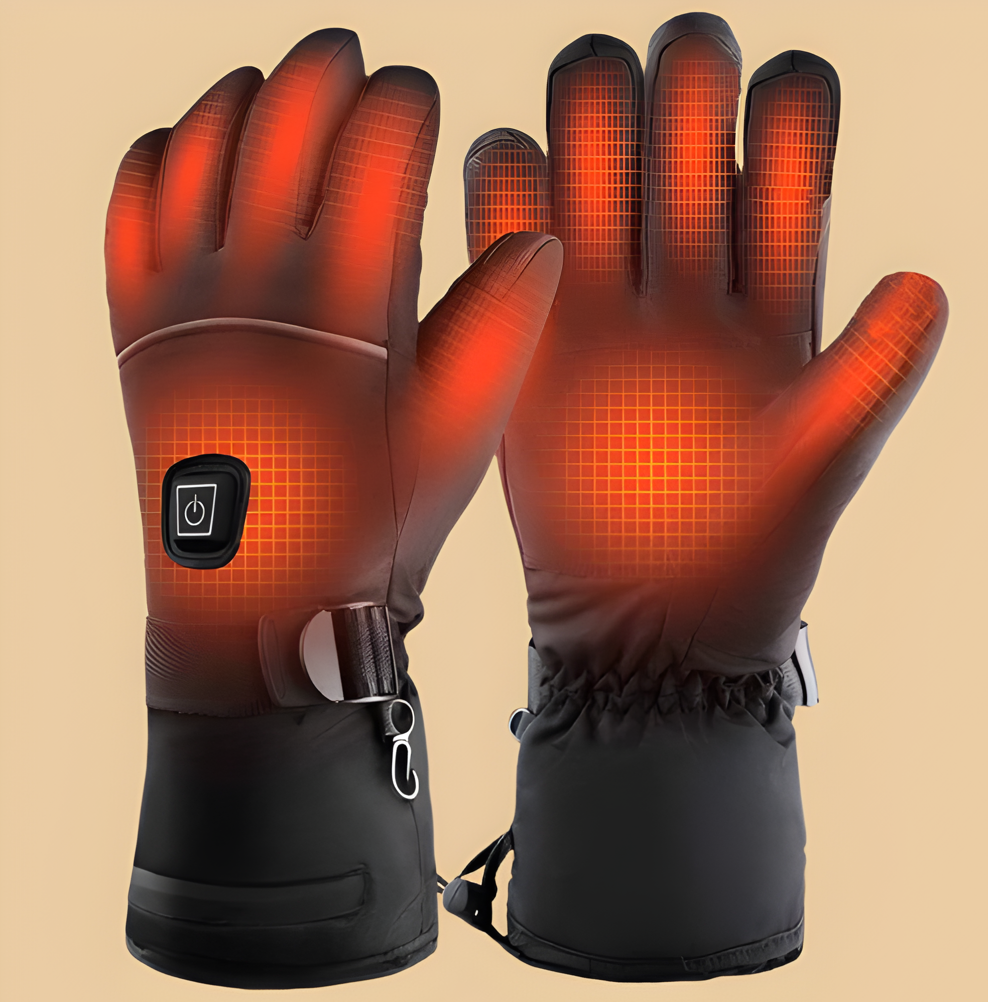 Gants chauffants électriques unisexes pour la protection contre le froid hivernal