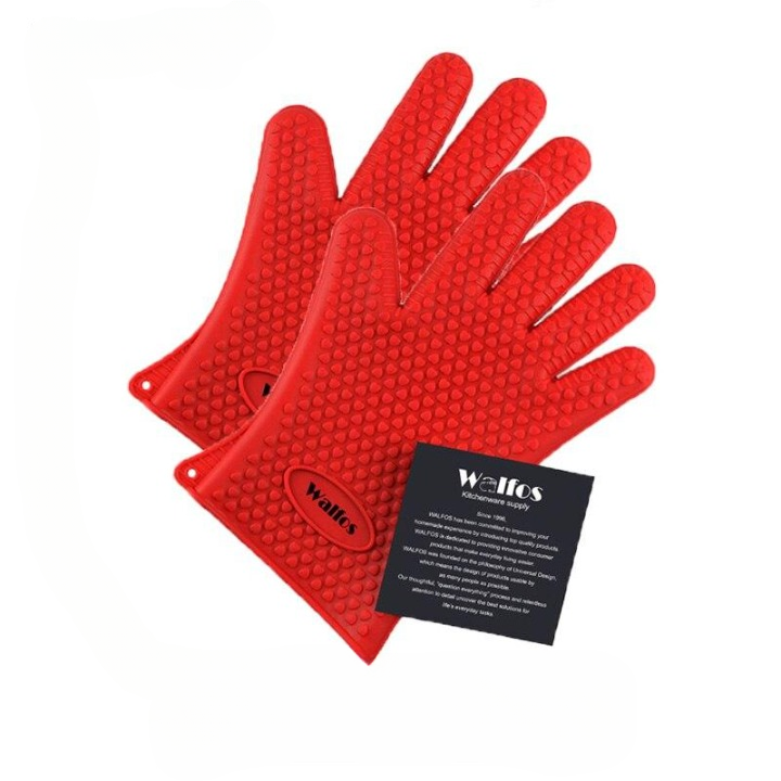 Gants de grillades unisexes résistants à la chaleur pour la cuisine et le barbecue