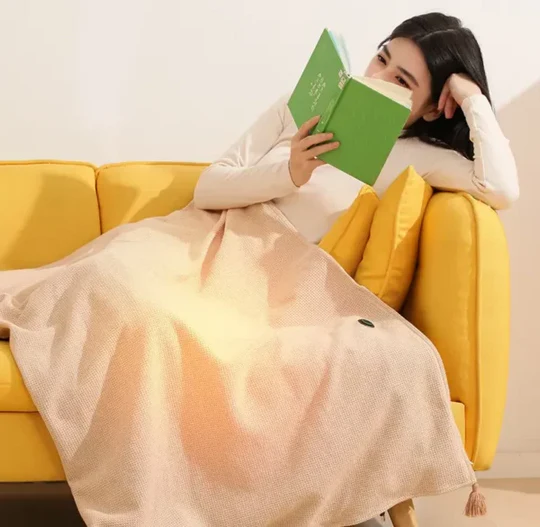 Couverture châle chauffante portable unisexe pour une chaleur confortable