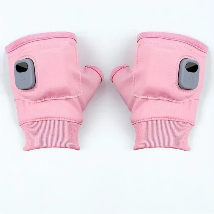 Gants sans doigts chauffants USB unisexes pour la chaleur hivernale