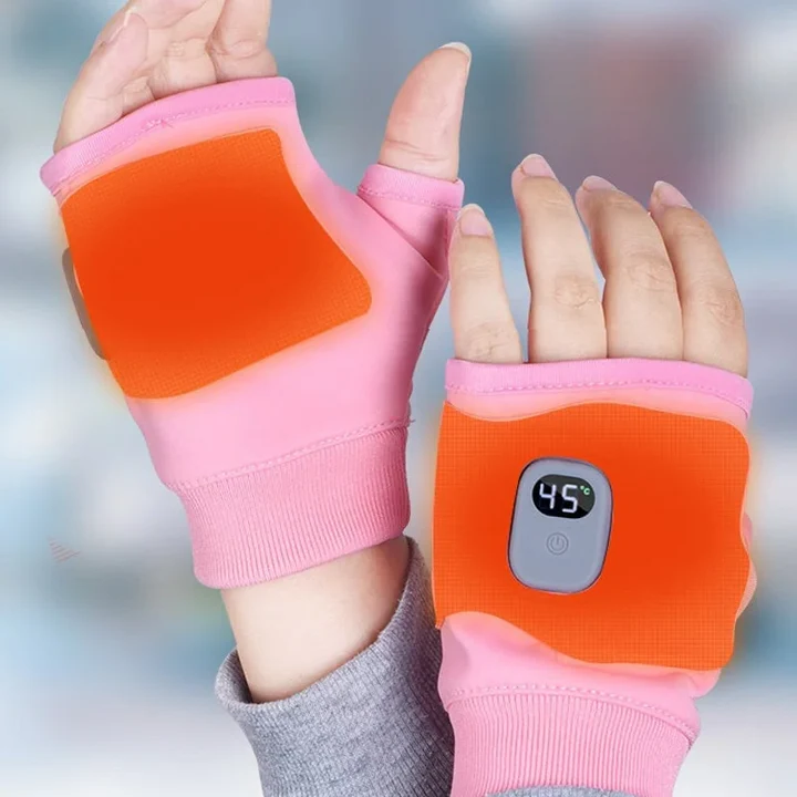 Gants sans doigts chauffants USB unisexes pour la chaleur hivernale