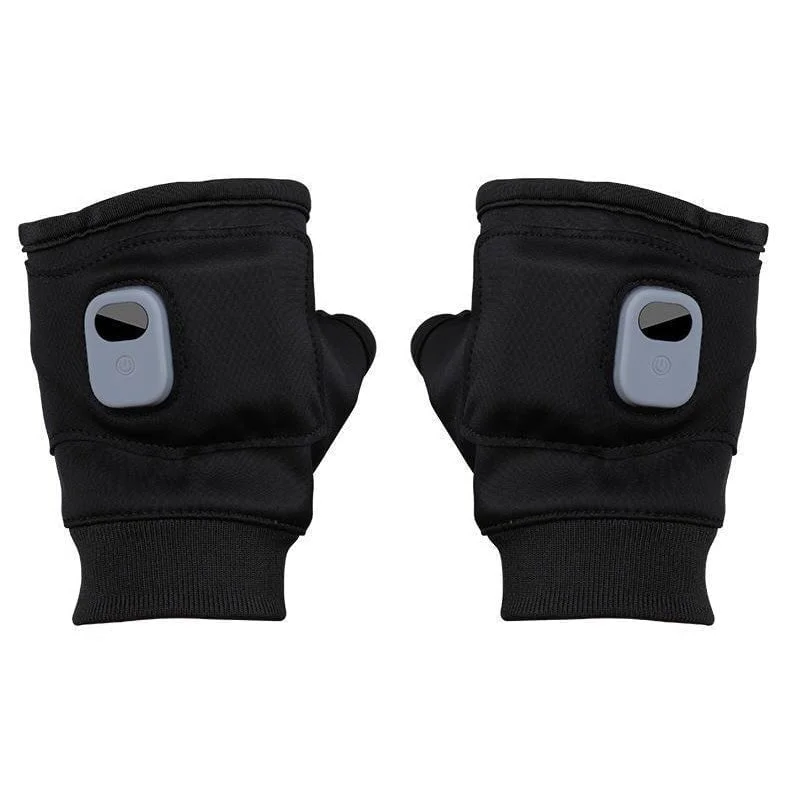 Gants chauffants sans doigts rechargeables USB unisexes