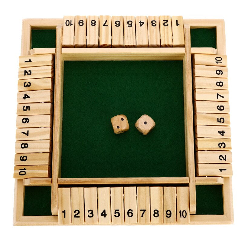Jeu de société mathématique éducatif en bois unisexe pour enfants et famille