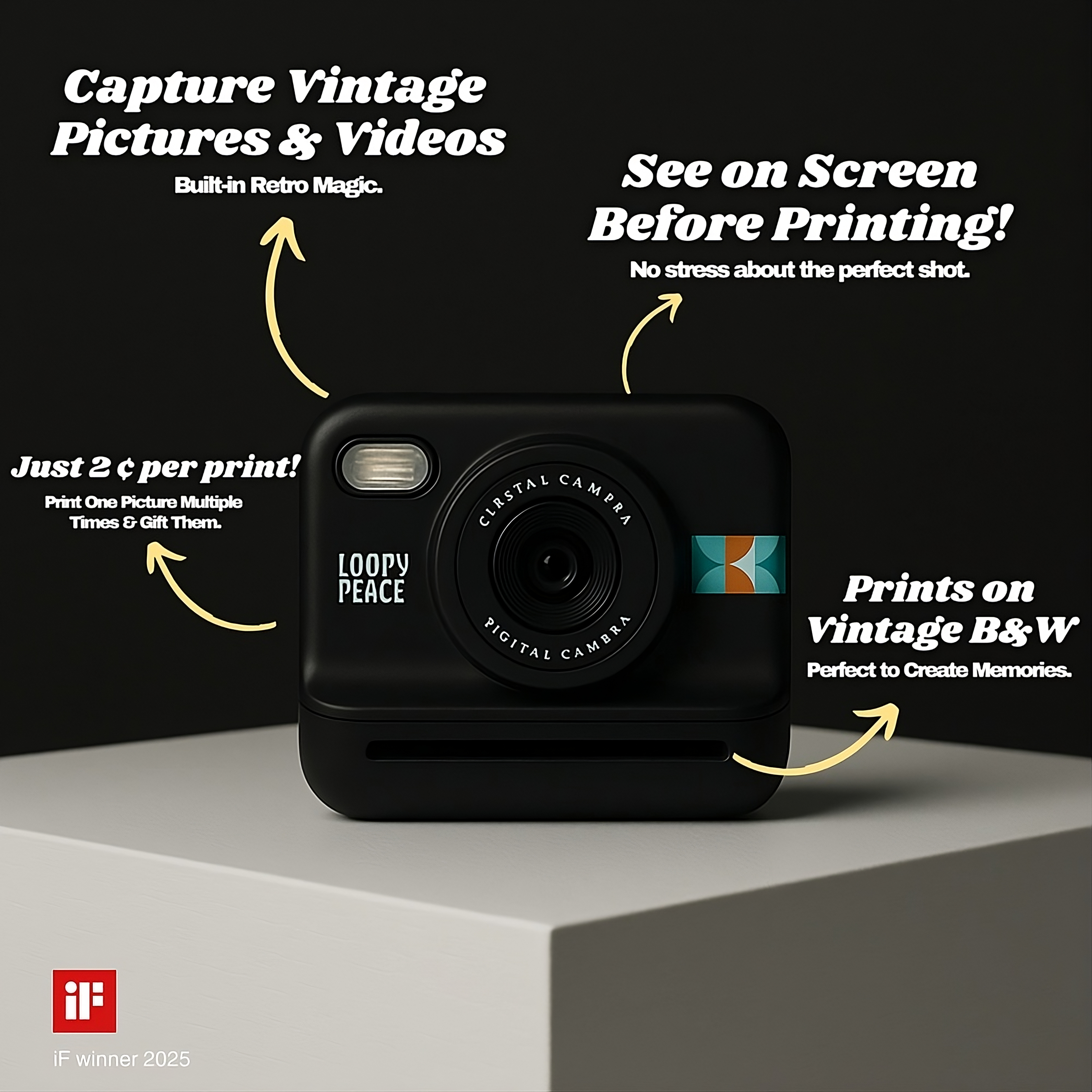 RetroSnap INSTANT™ – Capturez, Imprimez, Vivez l’Instant