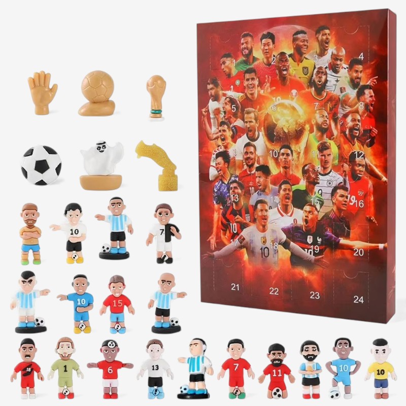 GiftGoal – Calendrier de l'Avent avec kit de football pour cadeau de Noël