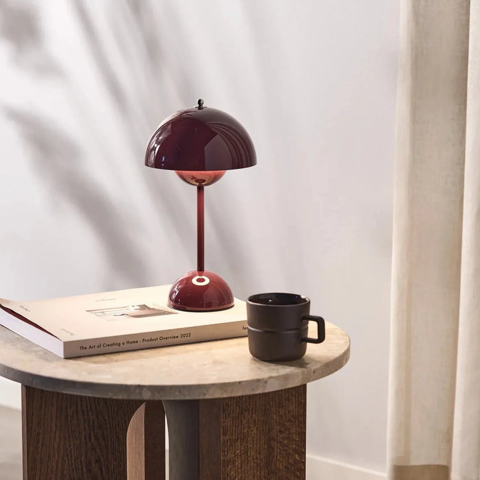 Lampe de table rechargeable sans fil dimmable LED blanc chaud 30 cm - lampe d'ambiance table de chevet et salon