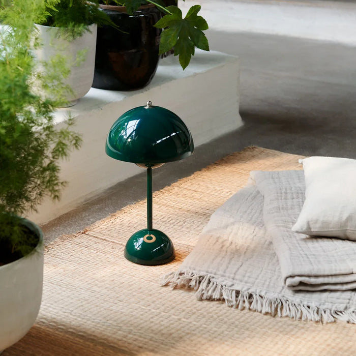 Lampe de table rechargeable sans fil dimmable LED blanc chaud 30 cm - lampe d'ambiance table de chevet et salon