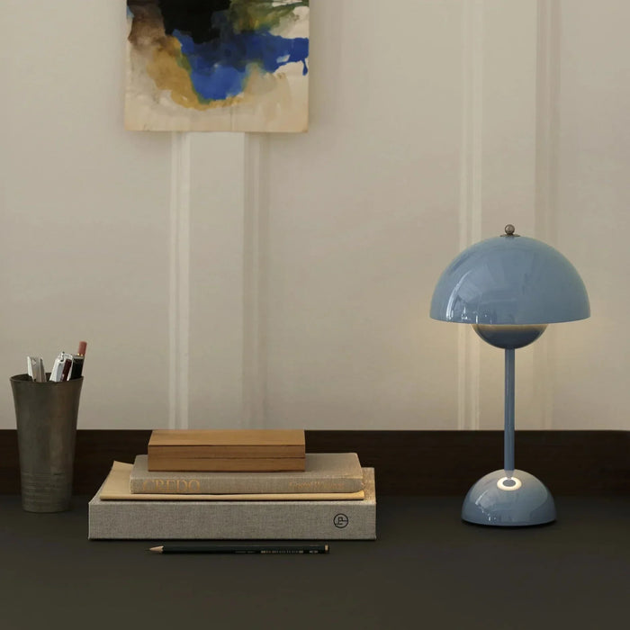 Lampe de table rechargeable sans fil dimmable LED blanc chaud 30 cm - lampe d'ambiance table de chevet et salon