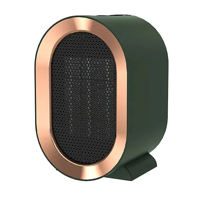 Chauffage électrique portable céramique, silencieux et compact, minuterie et sécurité anti-basculement, idéal pour pièces jusqu'à 20 m²