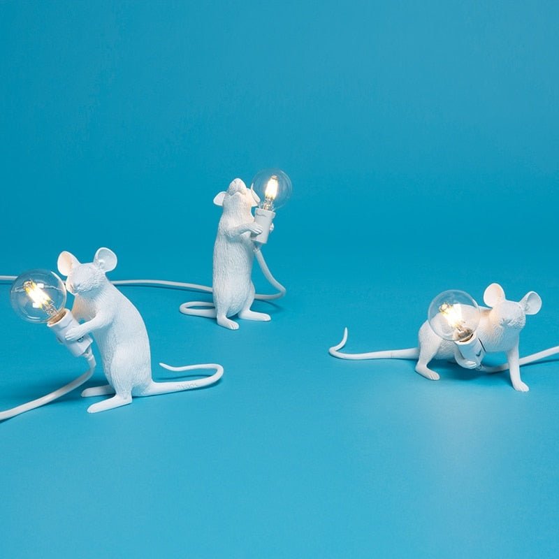 Lampe de bureau LED souris vintage