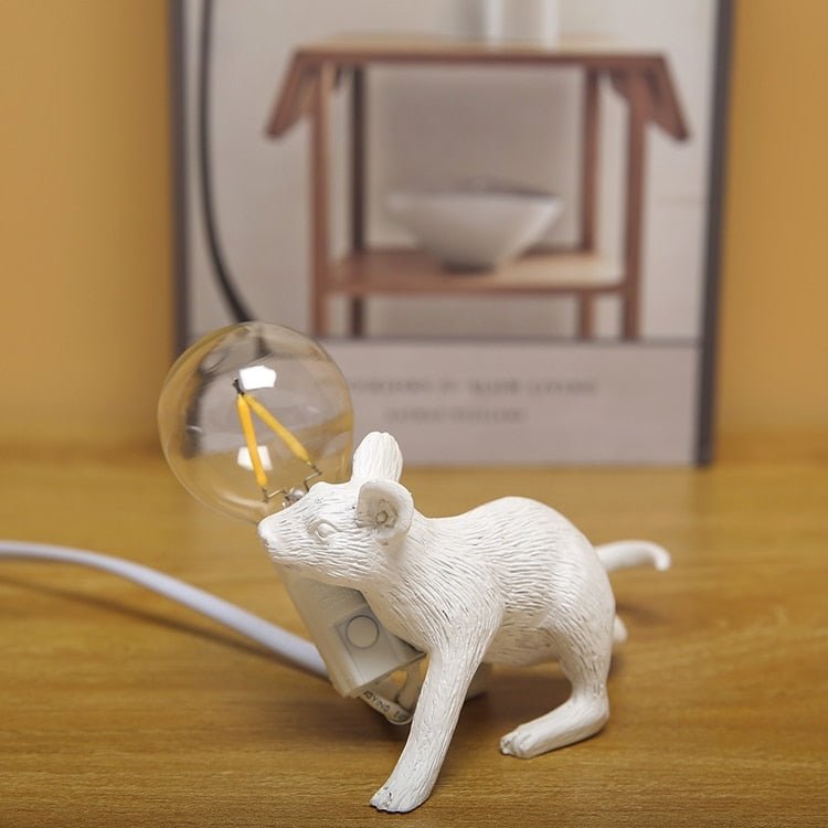 Lampe de bureau LED souris vintage