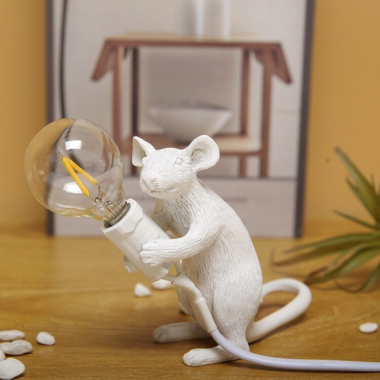 Lampe de bureau LED souris vintage