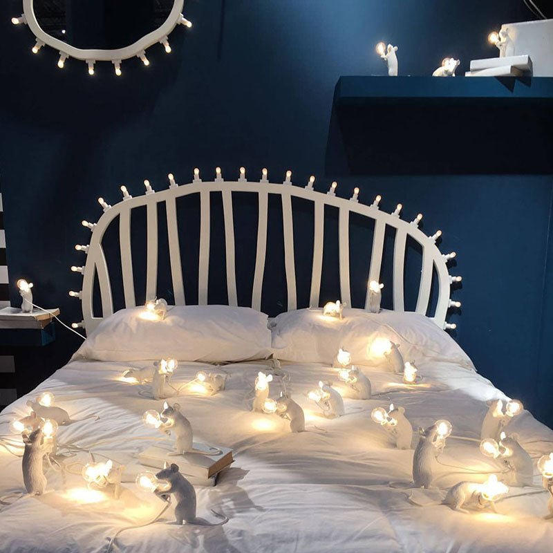 Lampe de bureau LED souris vintage