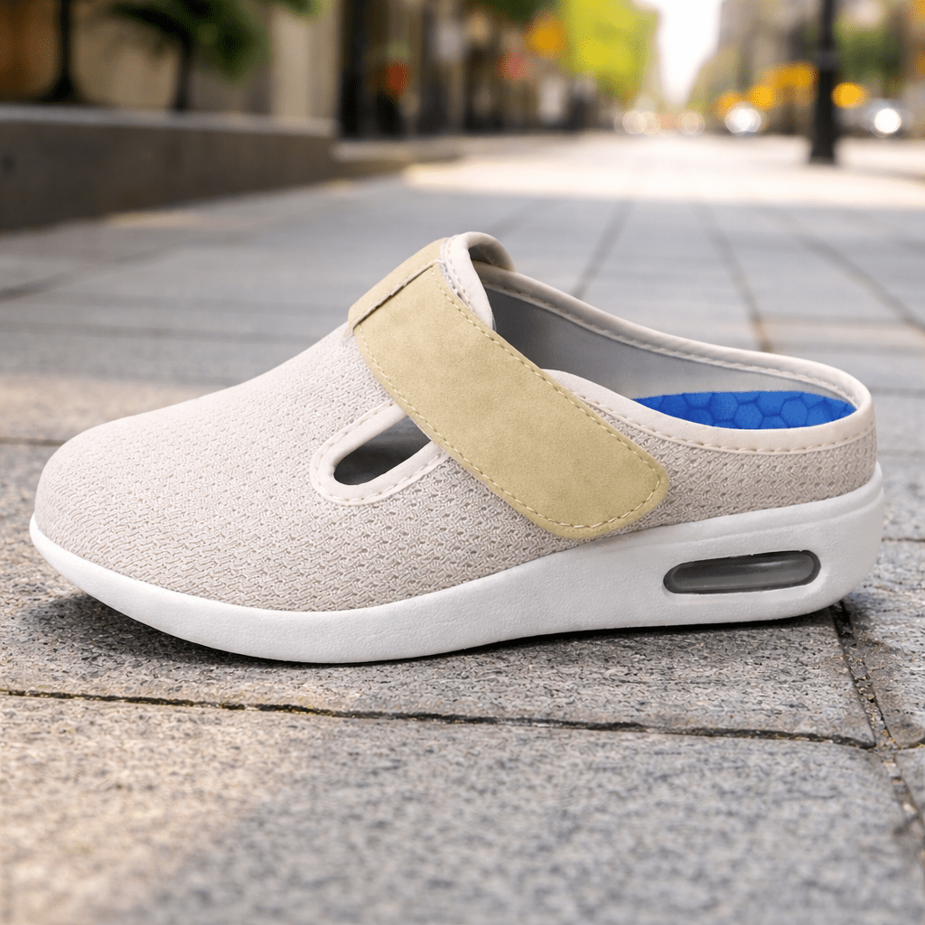 Chaussons de soutien ajustables conçus pour les personnes âgées, sécurité et stabilité lors des mouvements quotidiens