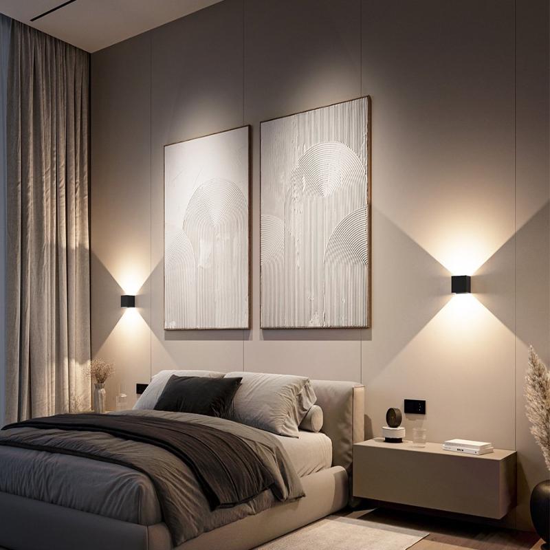 Applique murale LED moderne | Applique extérieure à double faisceau