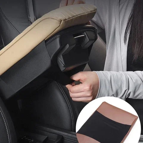Coussinet d'Accoudoir de Voiture - Confort en Cuir Premium