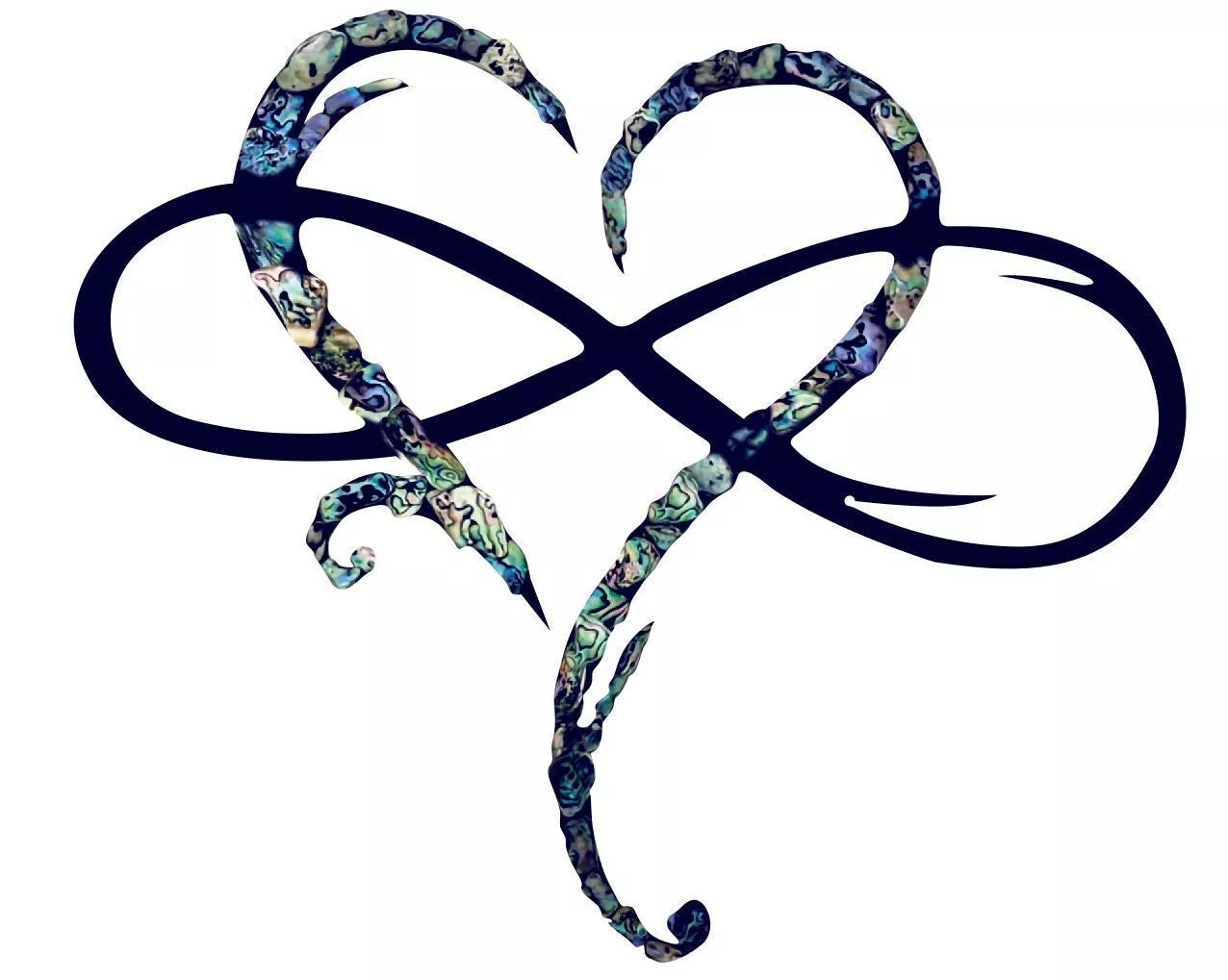 Porterclo | Décoration murale coeur infini