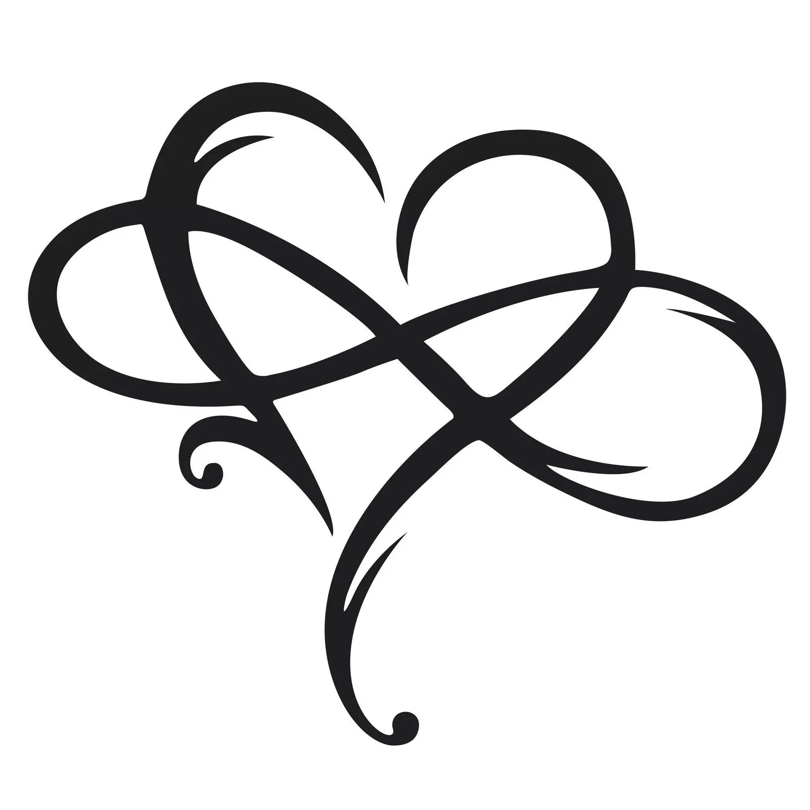 Porterclo | Décoration murale coeur infini